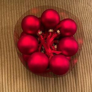 14 Red Christmas Balls